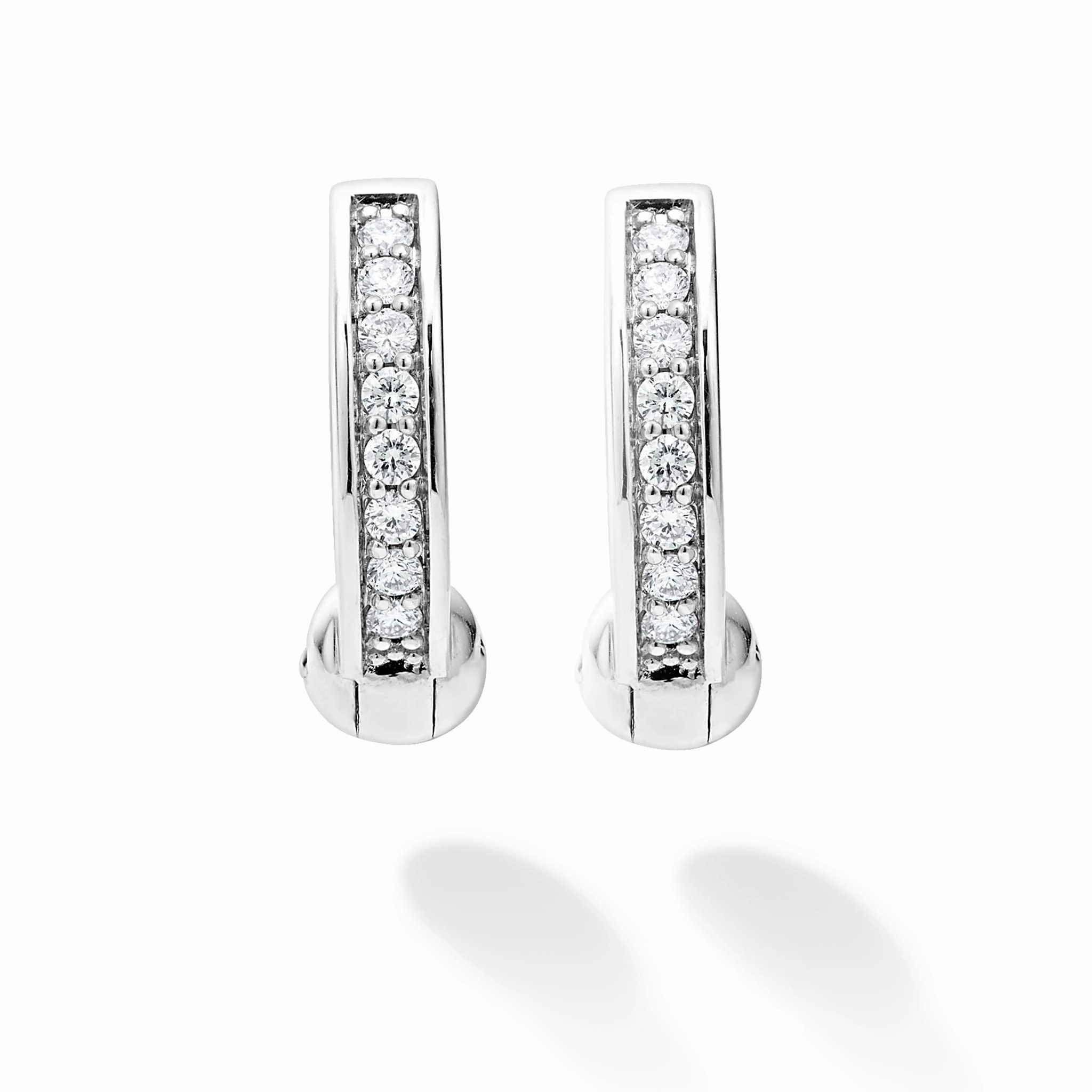 Caviar Spark Diamond Huggie Earrings
