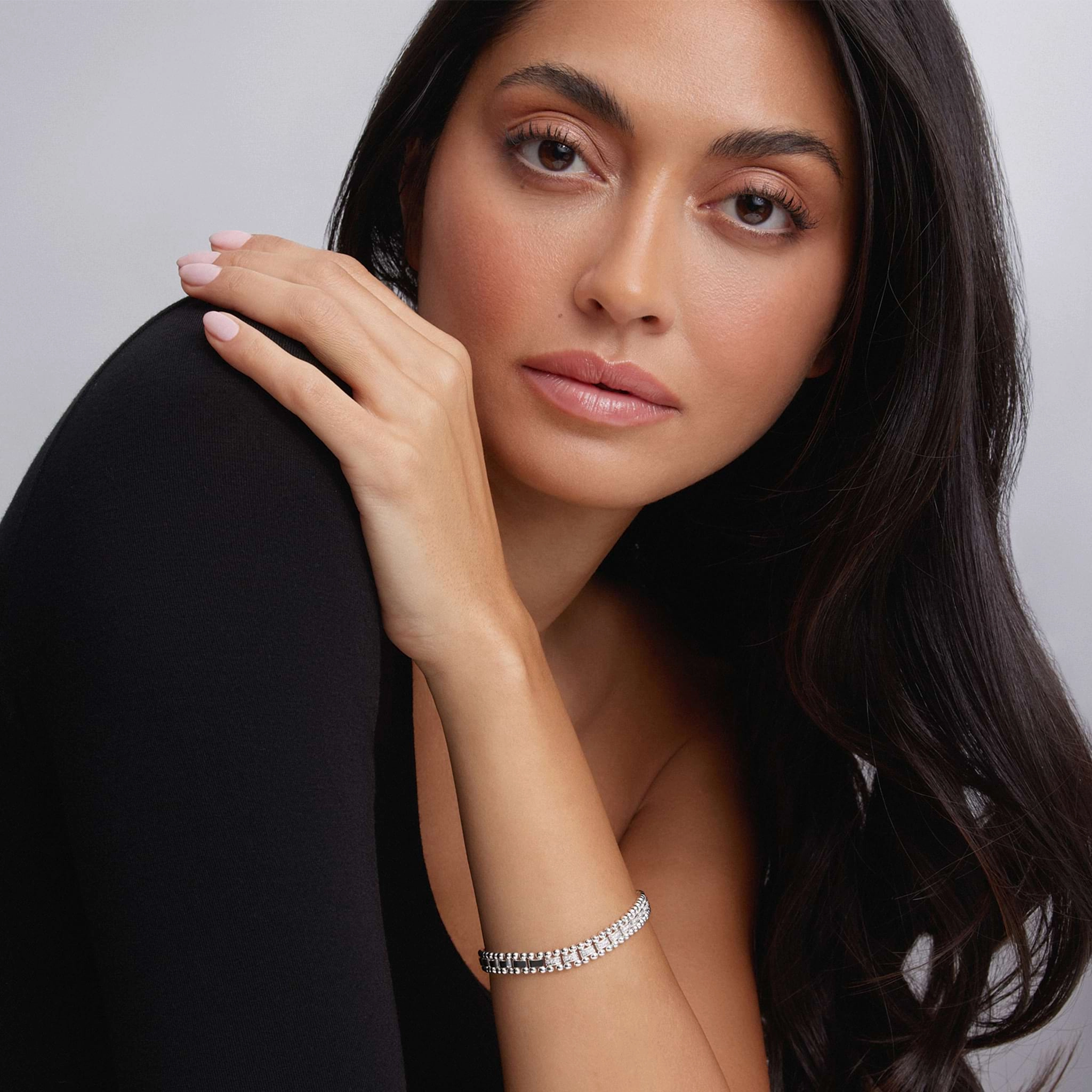 Caviar Spark Diamond Link Bracelet | 7mm