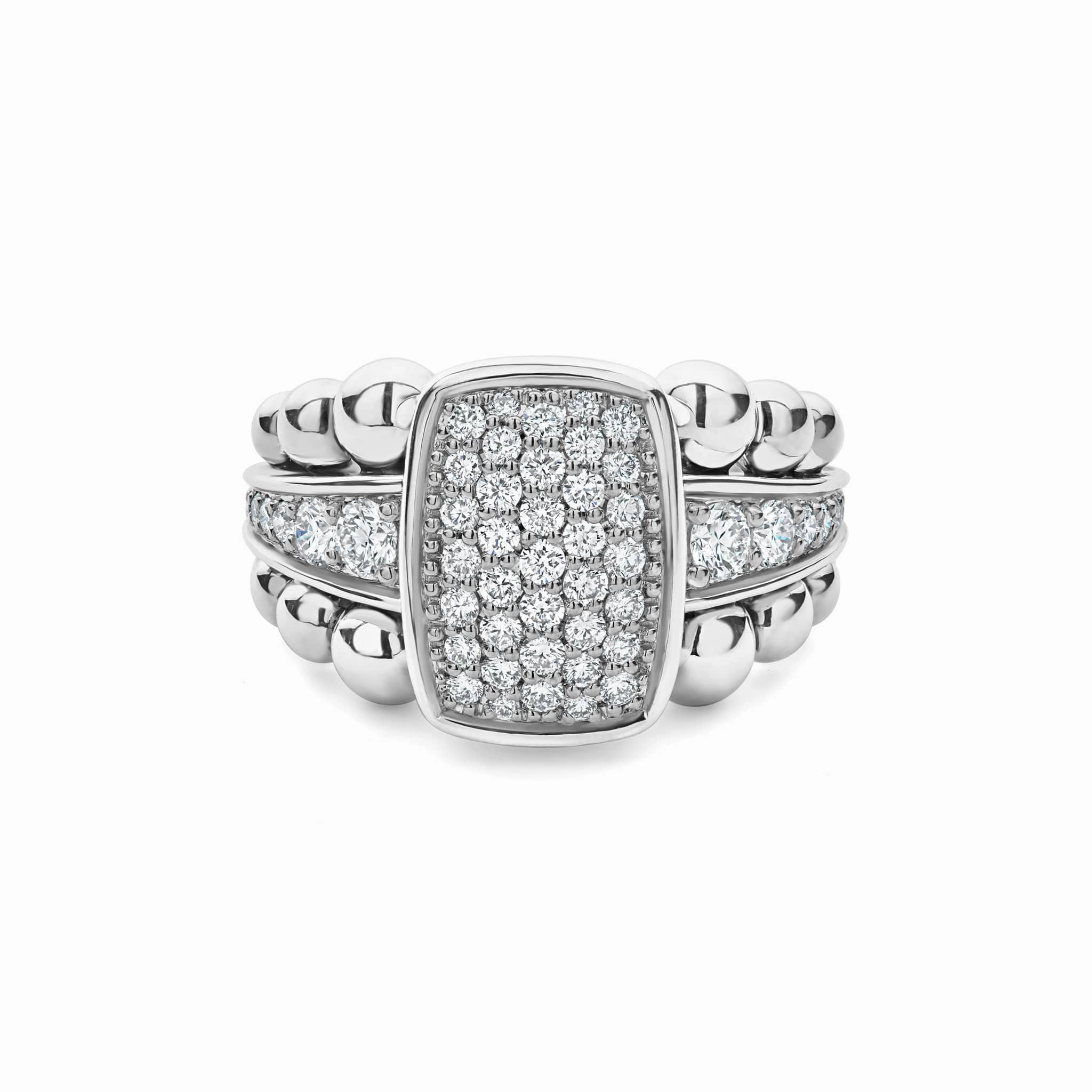 Caviar Spark Large Diamond Statement Ring