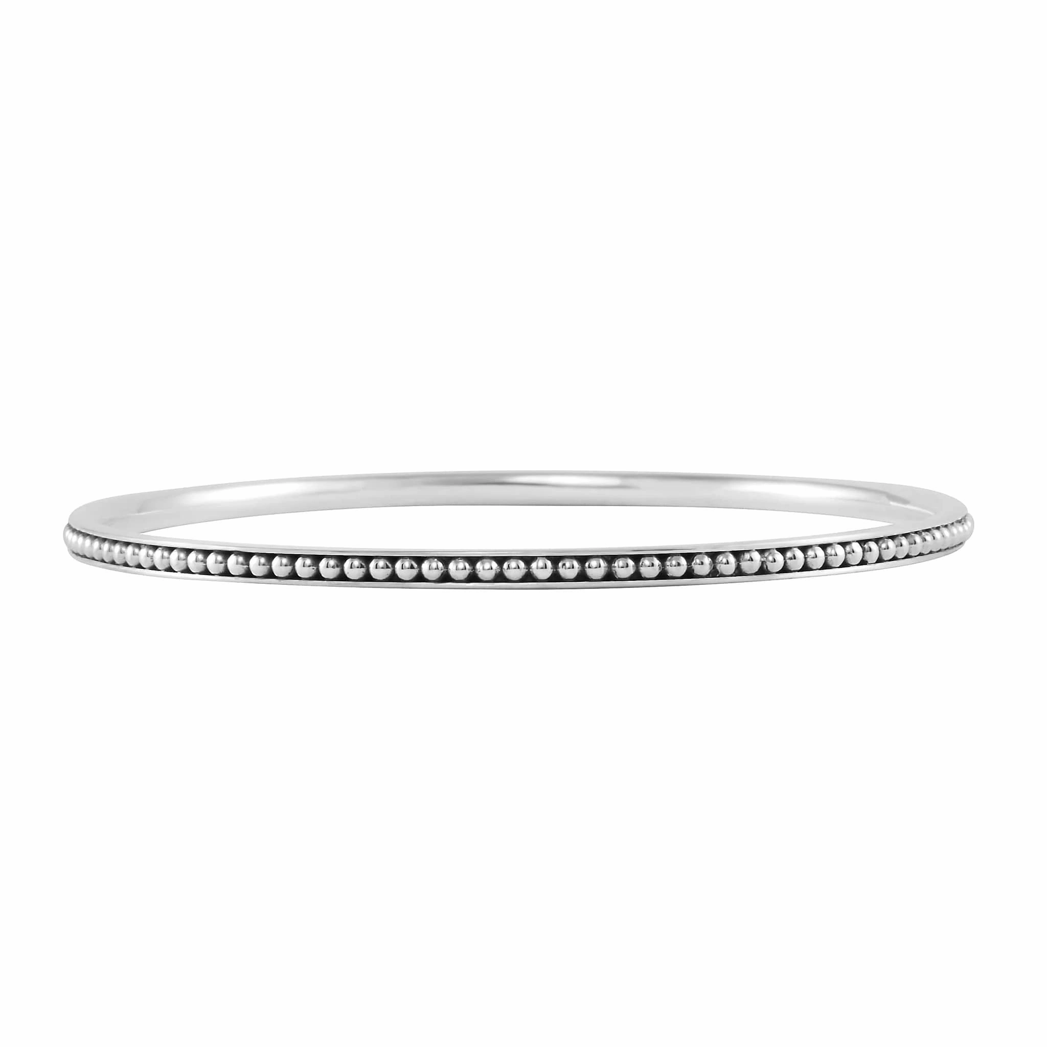Caviar Spark Silver and Diamond Bangle Gift Set