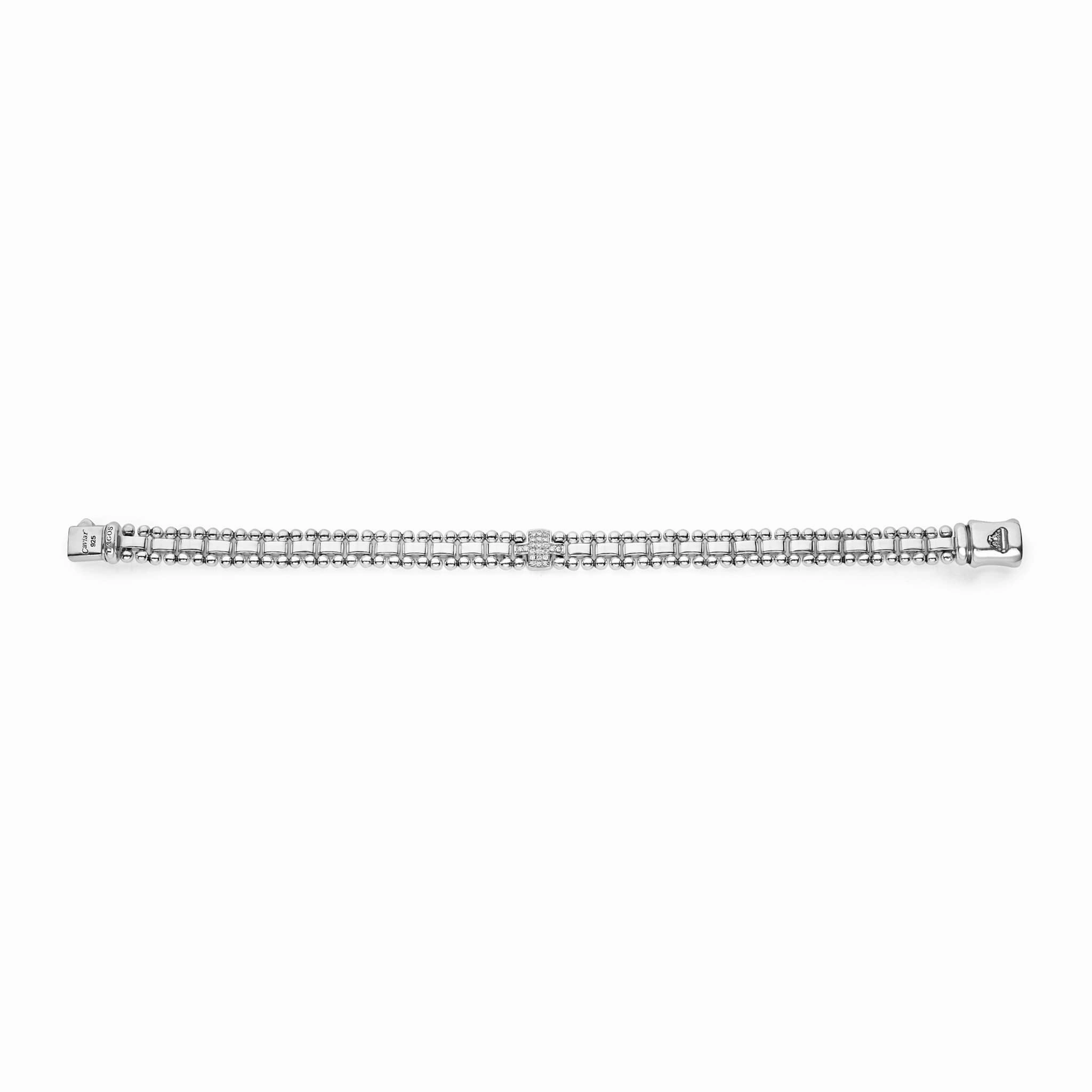 Caviar Spark Single Station Diamond Link Bracelet