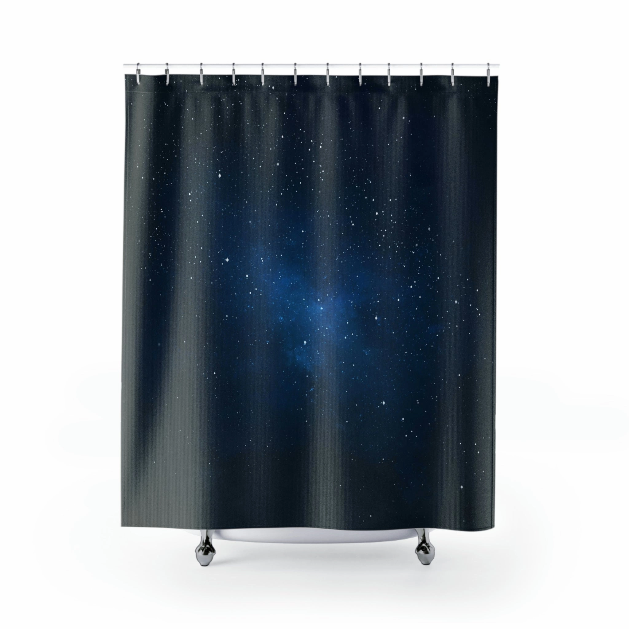 celestial shower curtain | Navy Blue Galaxy Bathroom Lighting,Home Lighting