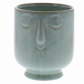 Celia Cachepot, Ceramic - Lrg - Teal Vase,Ceramic Vase
