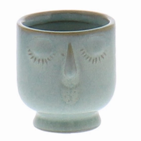 Celia Cachepot, Ceramic - Sm - Teal Vase,Ceramic Vase
