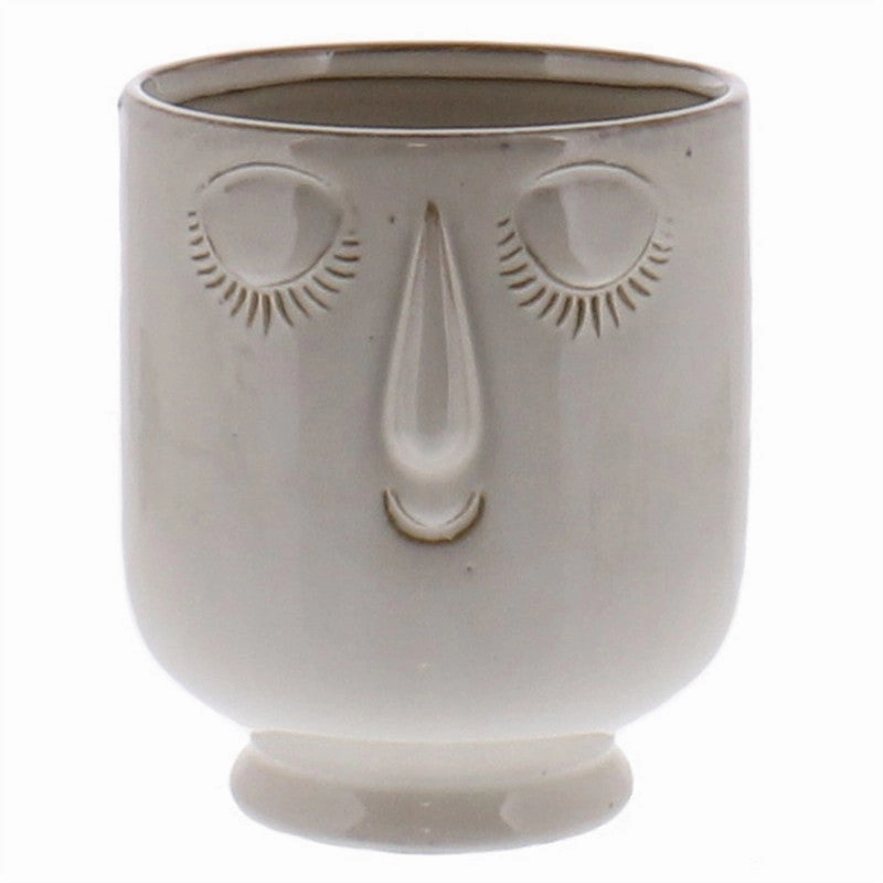 Celia Cachepot, White, Ceramic - Lrg - Fancy White Vase,Ceramic Vase