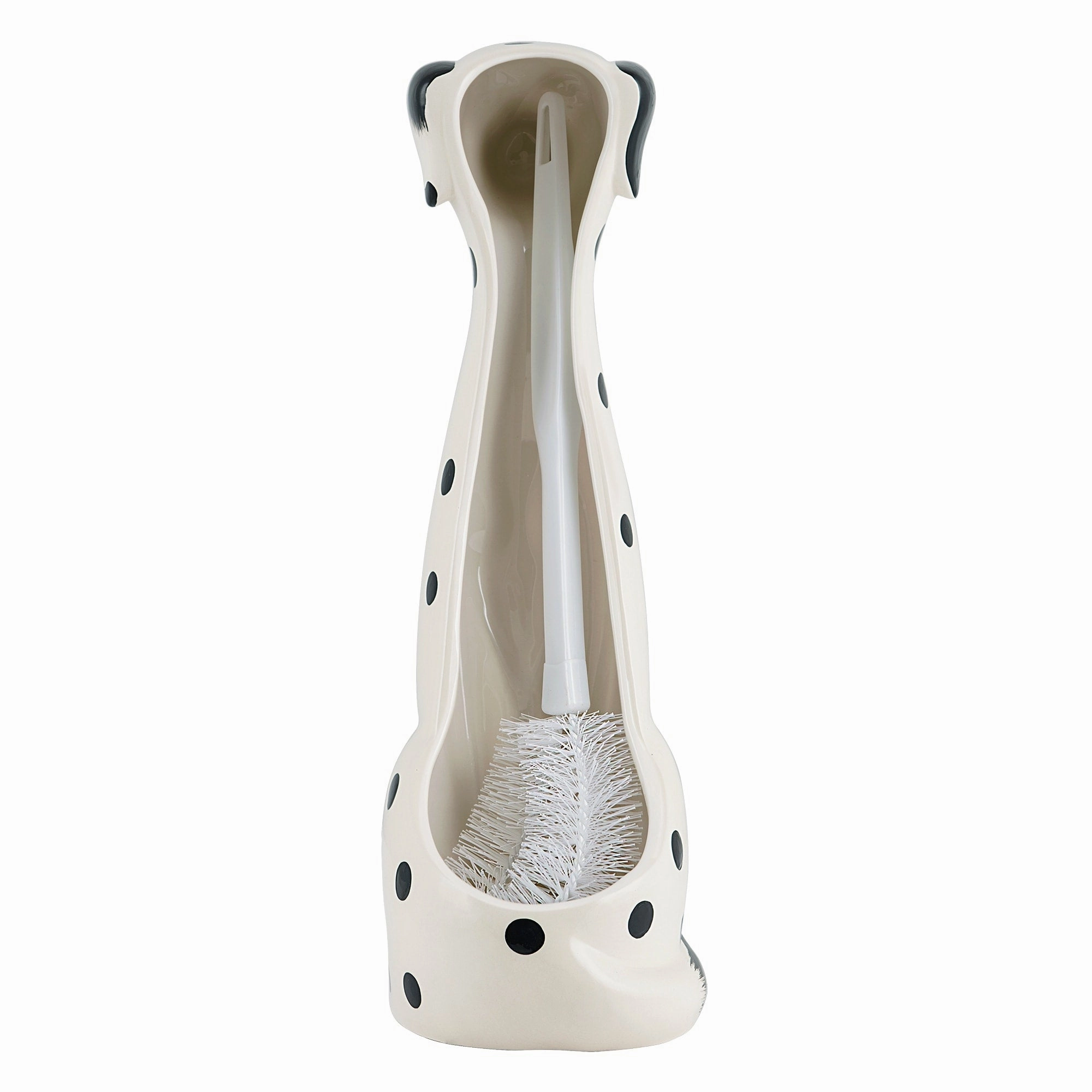 Ceramic Animal Toilet Brush Holder with Brush
