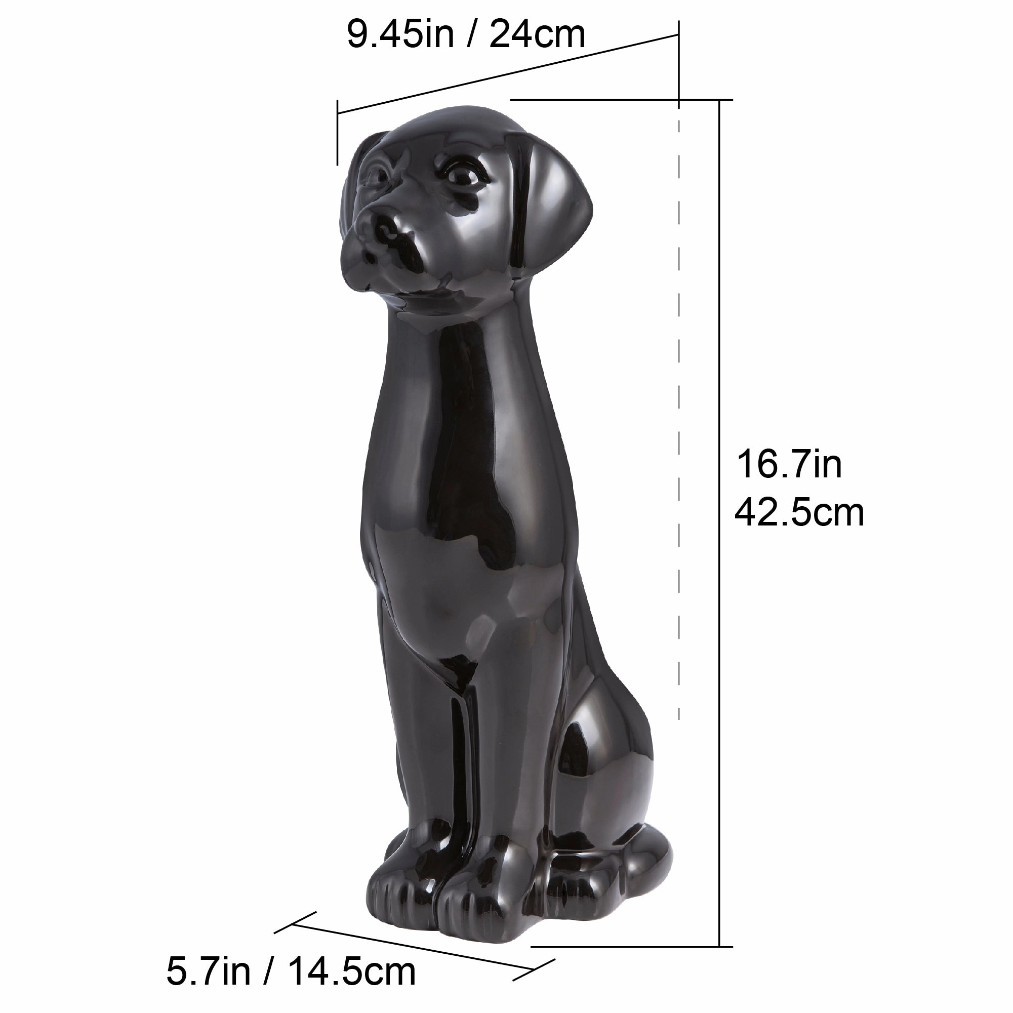 Ceramic Animal Toilet Brush Holder with Brush