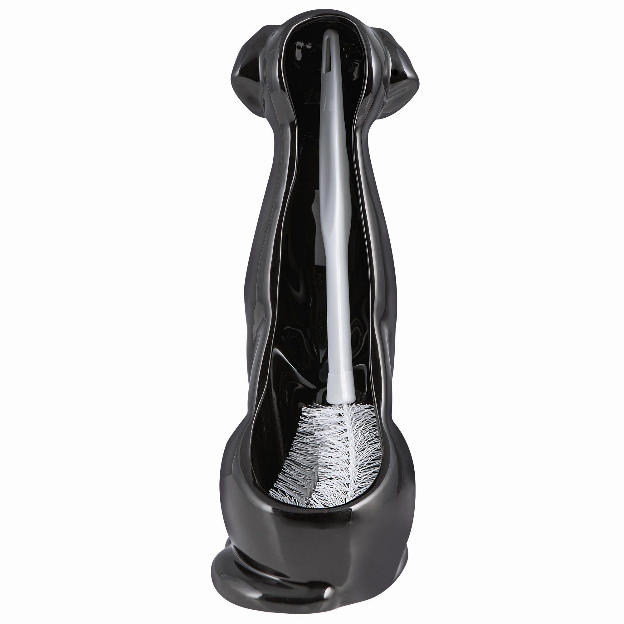 Ceramic Animal Toilet Brush Holder with Brush