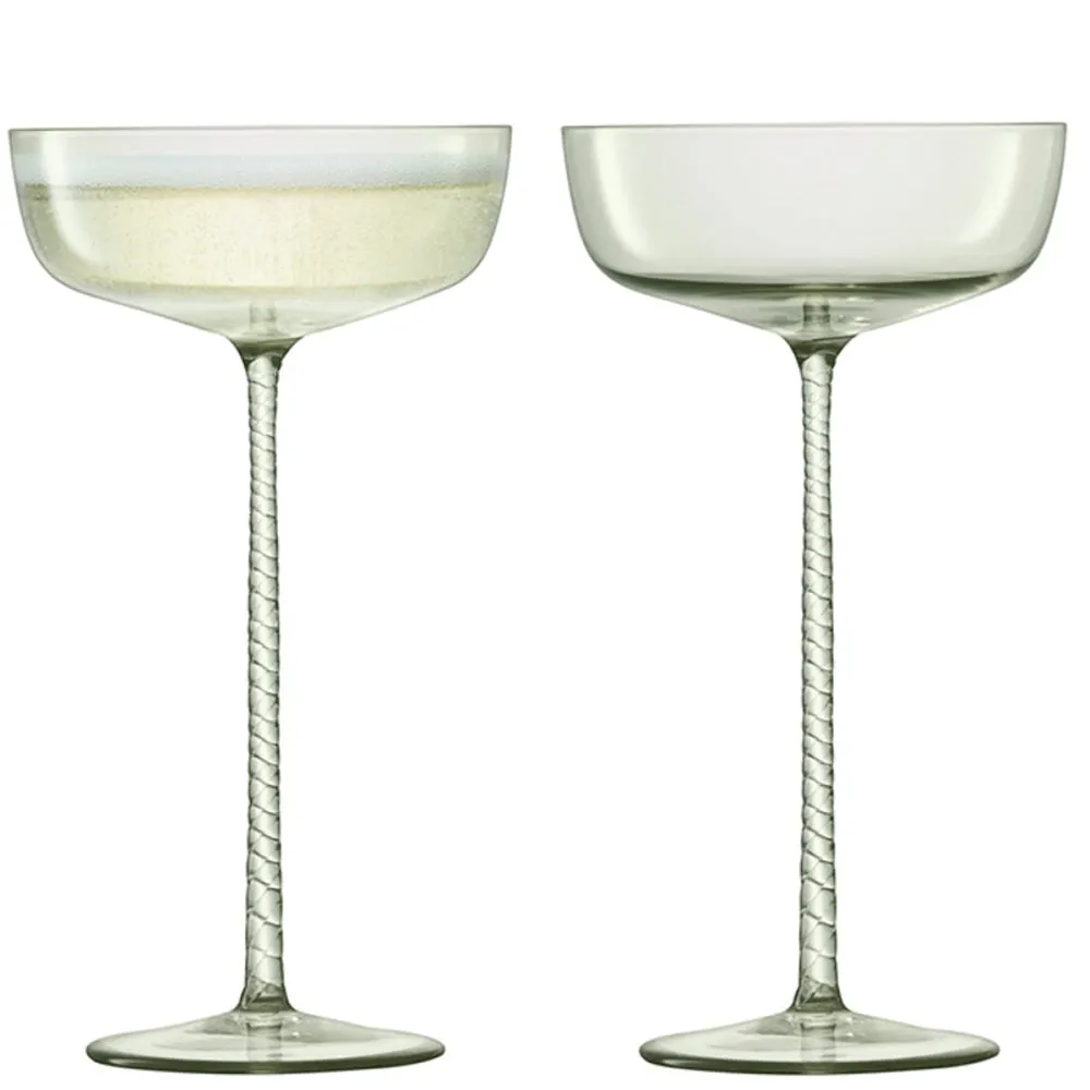 Champagne Theatre Set of 2 Saucers - 190ml; Smoke Grey ceramic platter, appetizer tray