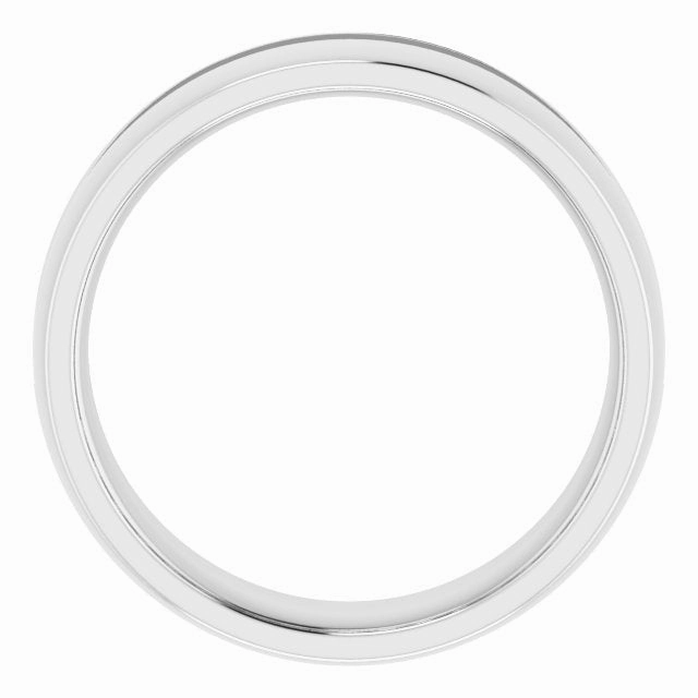 Channel Set Round Diamond Half Eternity Men's Band