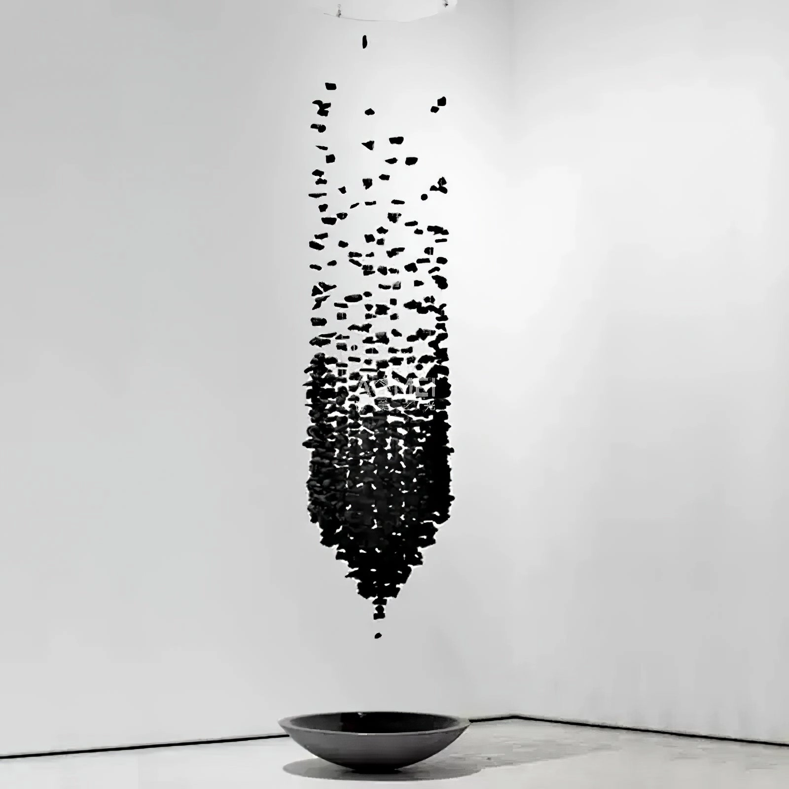 Charcoal Shape Hourglass Chandelier