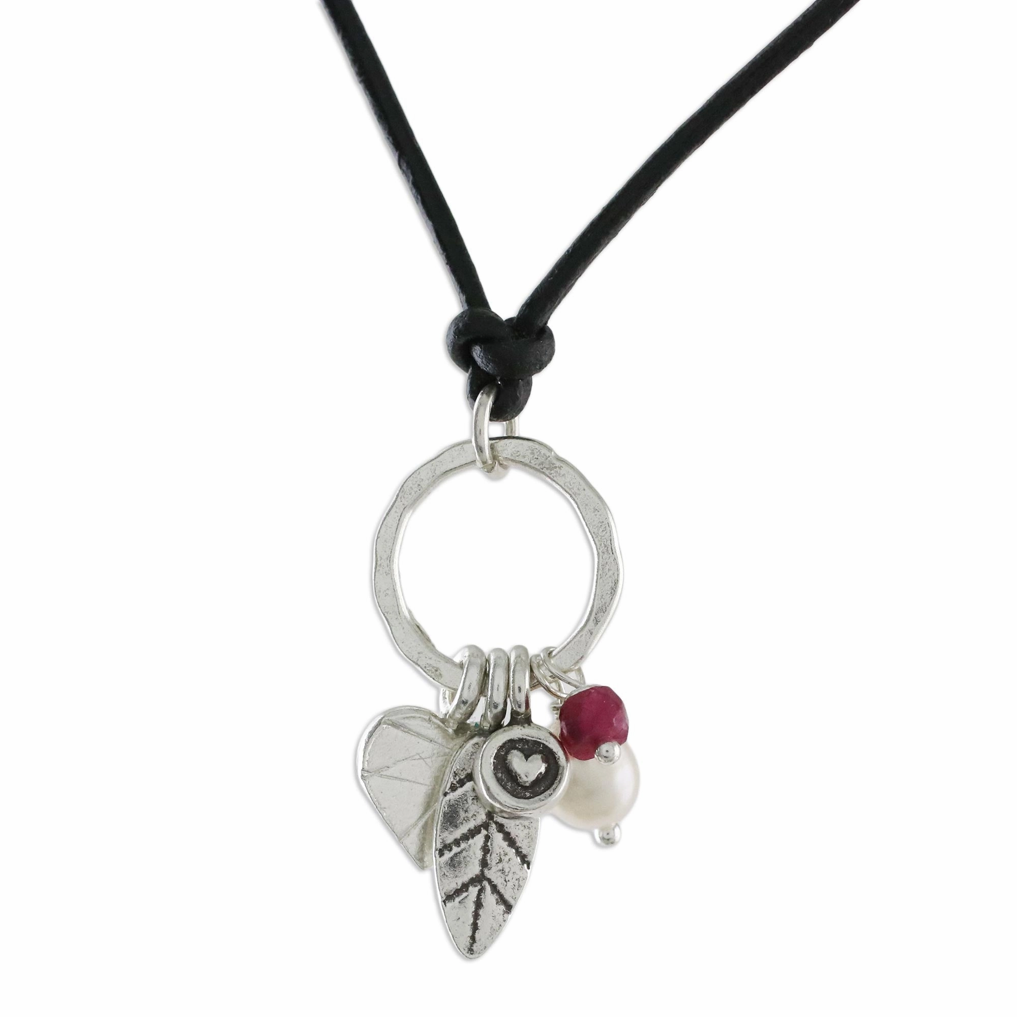 Charms of Love Sterling Silver Necklace