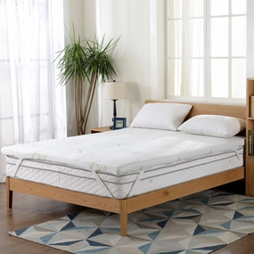 Cheer Collection Gel Infused Mattress Topper mattress pads,mattress topper,bed protection