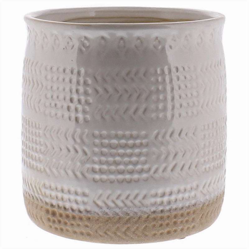 Cheyenne Cachepot, Ceramic - Lrg - White Vase,Ceramic Vase