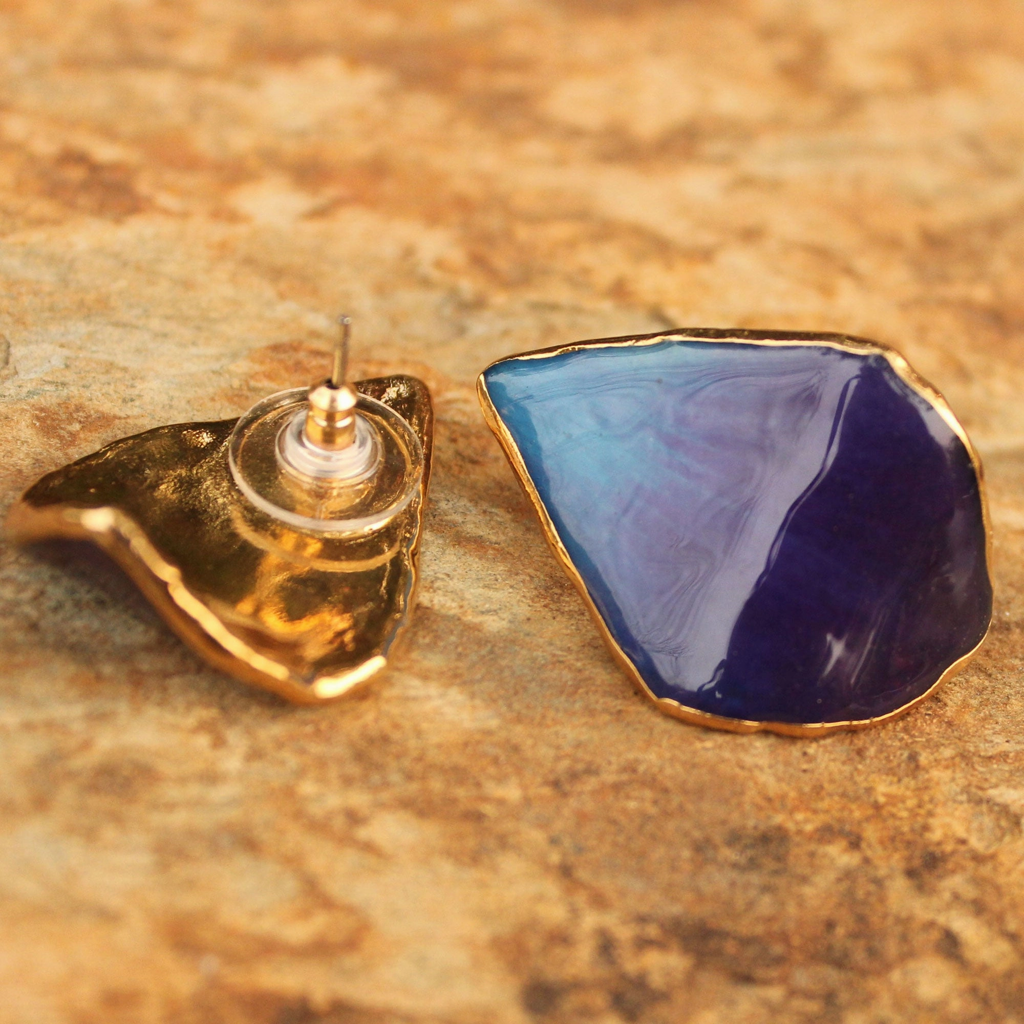Chiang Mai Sky Natural Orchid Petal Earrings
