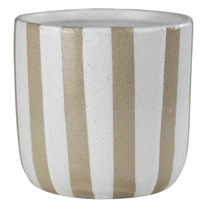 Cielo Cachepot, Ceramic - Stripes Vase,Ceramic Vase