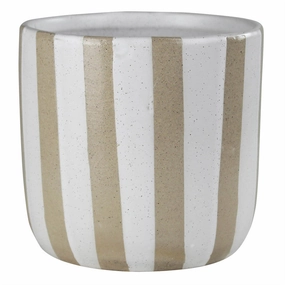 Cielo Cachepot, Ceramic - Stripes Vase,Ceramic Vase