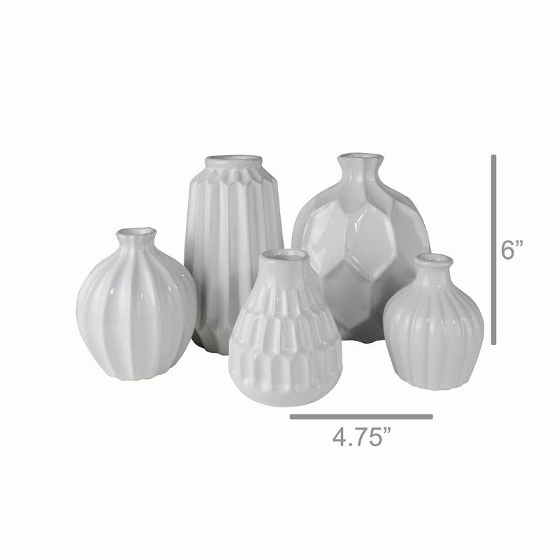 Cinc Vases, Ceramic - Set of 5