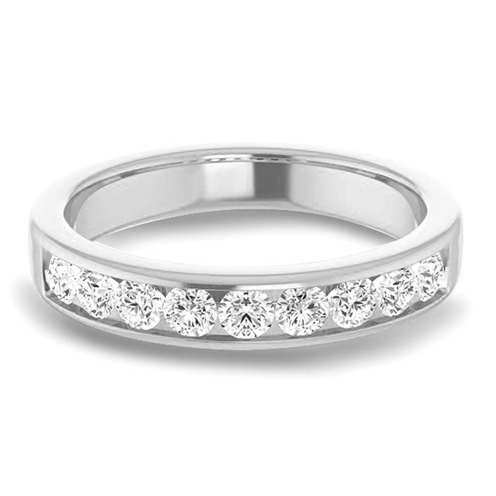 Classic 1.0 ctw Channel Set Round Diamond Men's Band