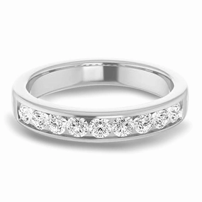 Classic 1.0 ctw Channel Set Round Diamond Men's Band