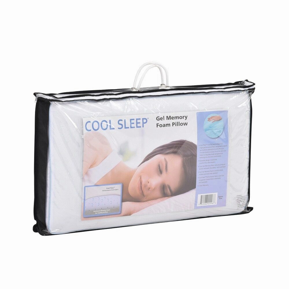 Classic Brands Glory Ventilated Gel Memory Foam Gusseted Pillow