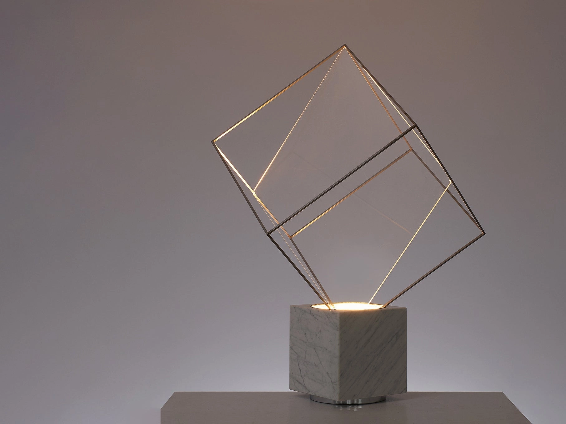 Claudio Salocchi for Lumenform 'Tulpa' Table Lamp in Marble
