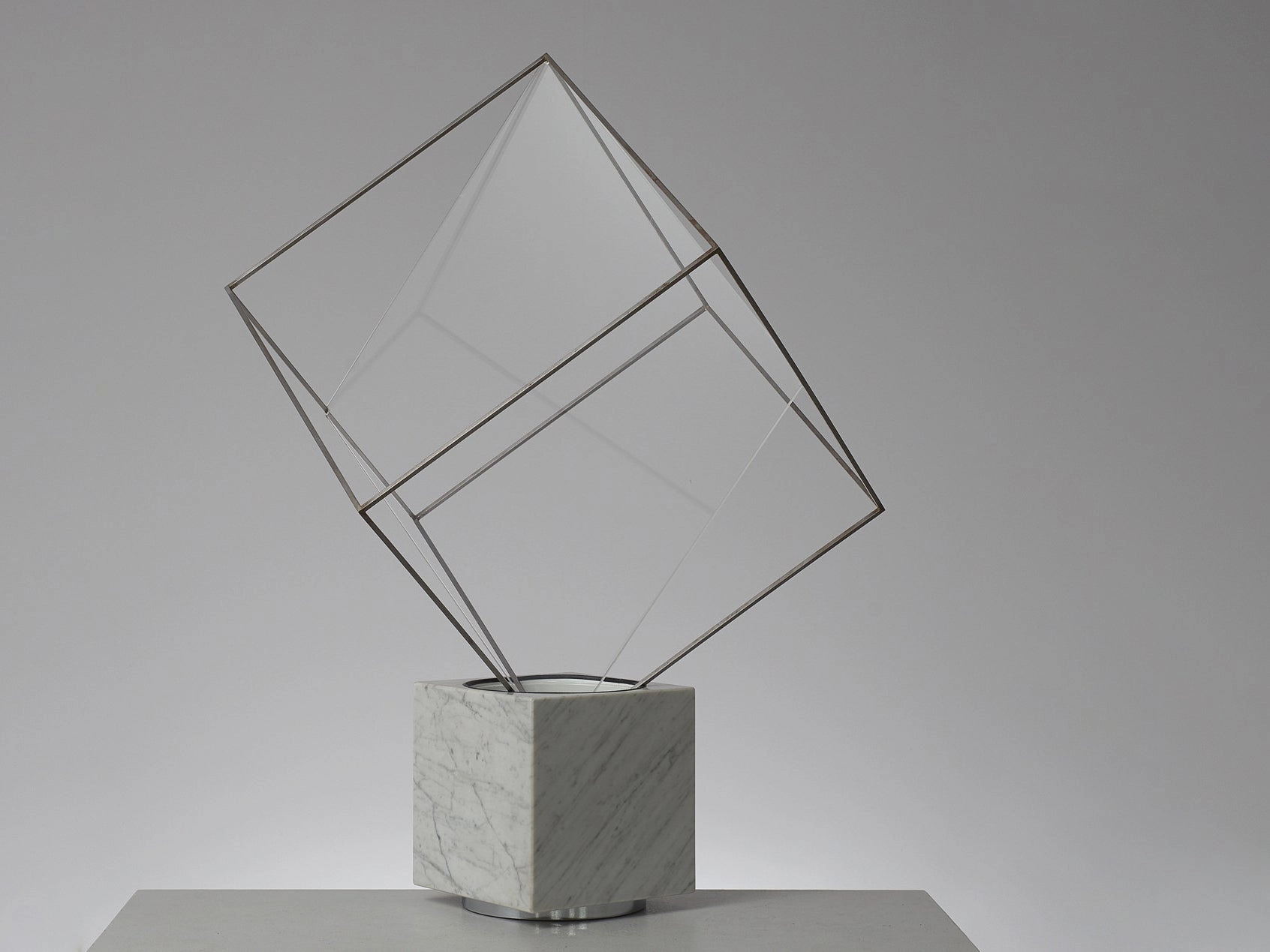Claudio Salocchi for Lumenform 'Tulpa' Table Lamp in Marble