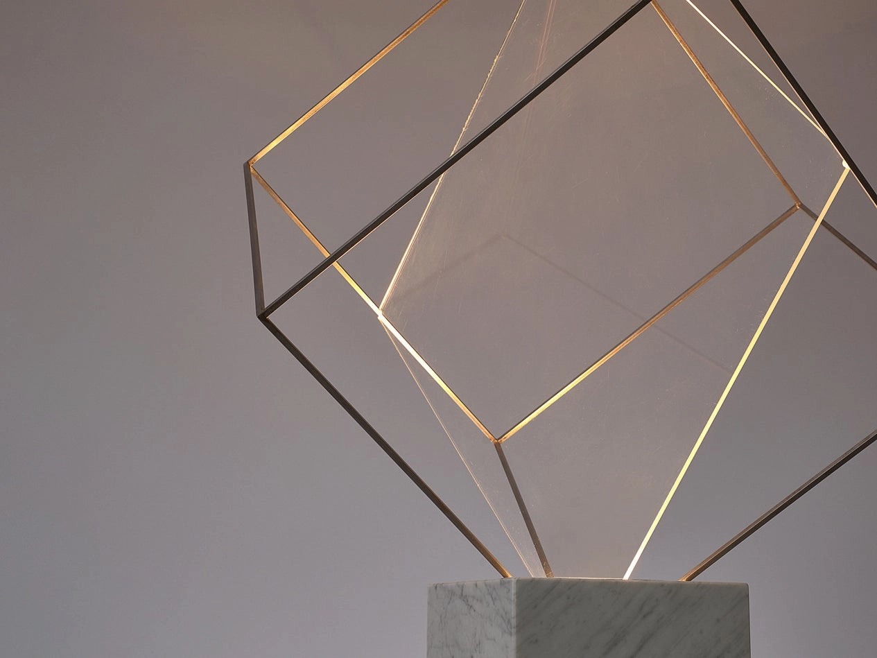 Claudio Salocchi for Lumenform 'Tulpa' Table Lamp in Marble