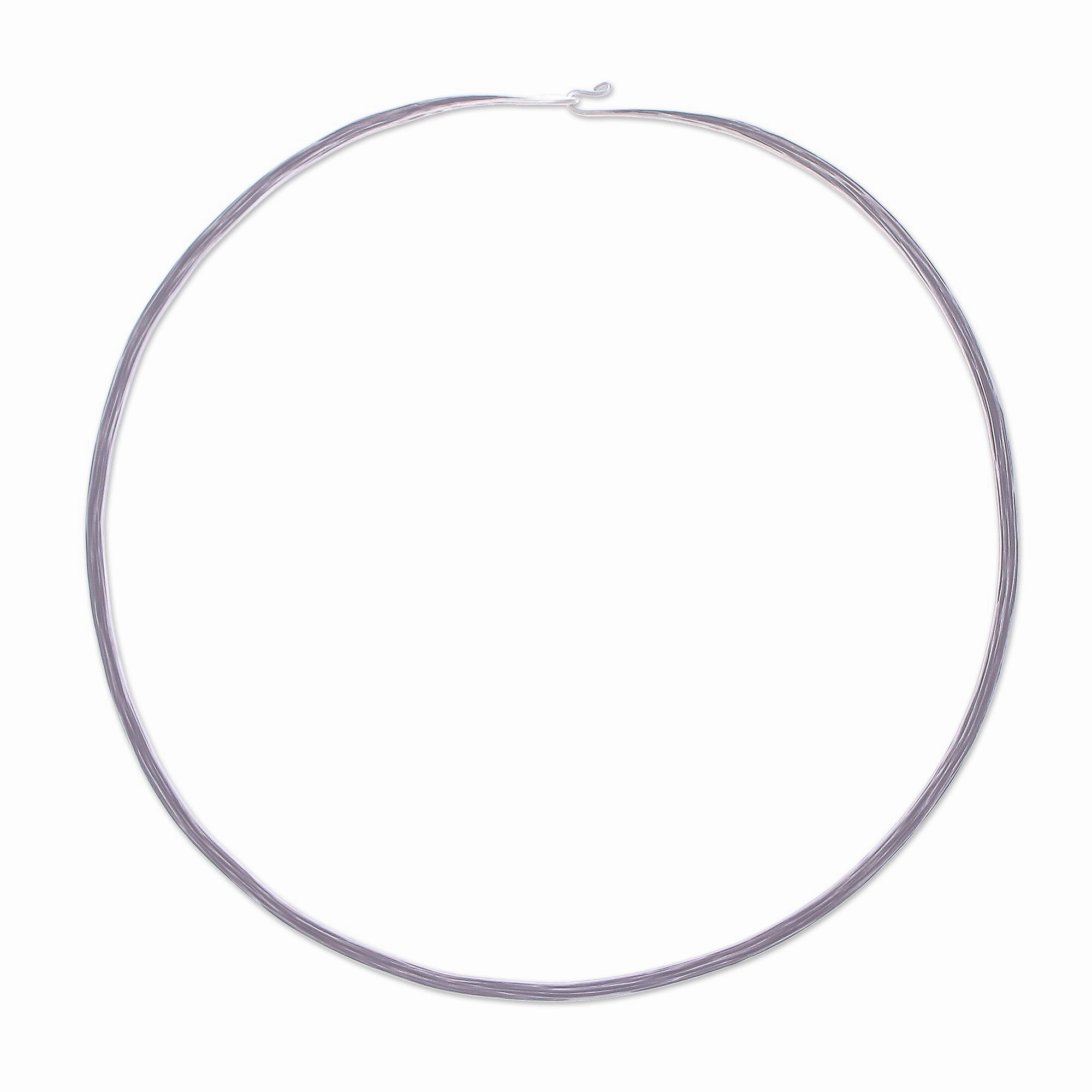 Clear Mind Hand Crafted Sterling Silver Choker from Thailand