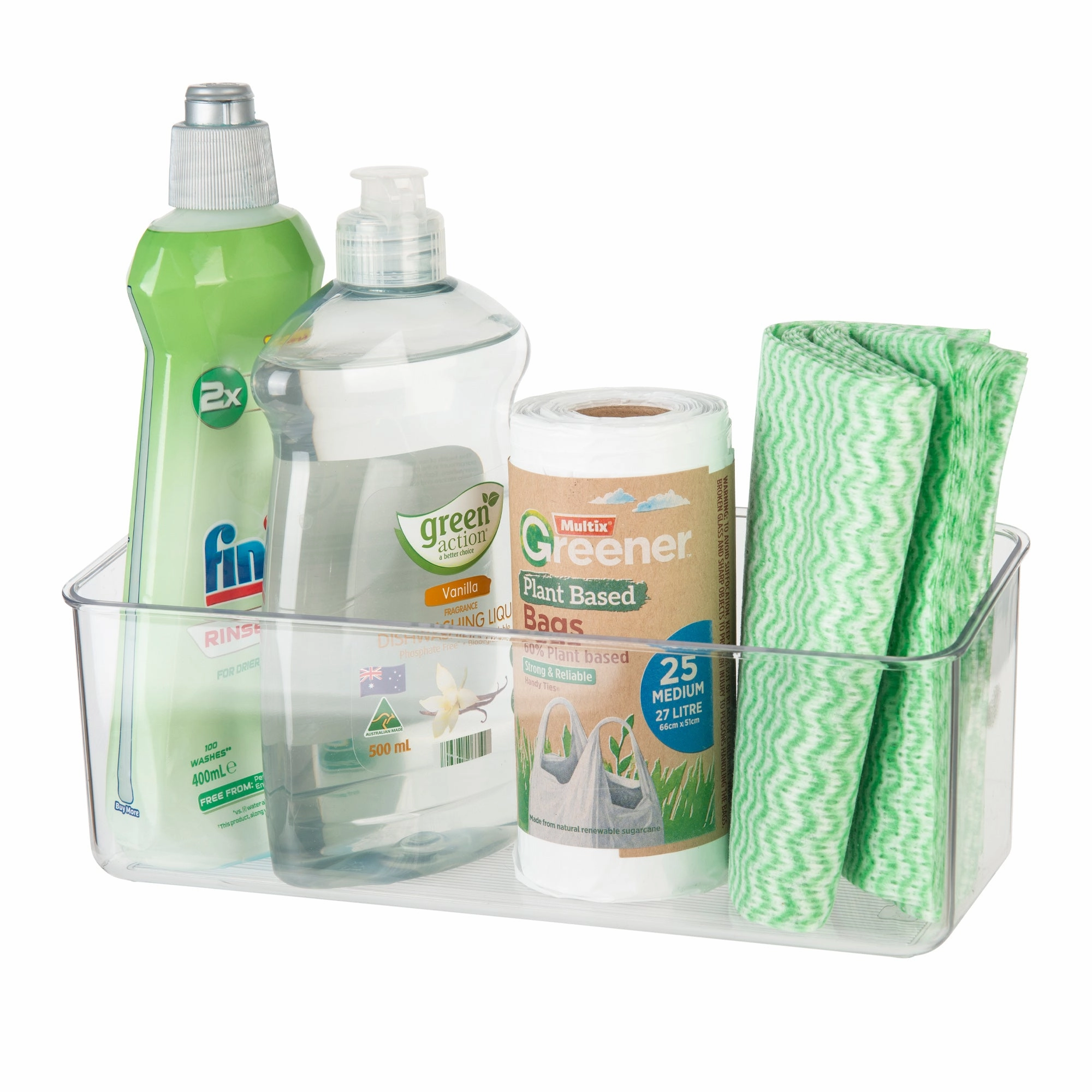 Clear Wall Mount Adhesive Storage Container - Wide Figurines,Decorative Ornaments