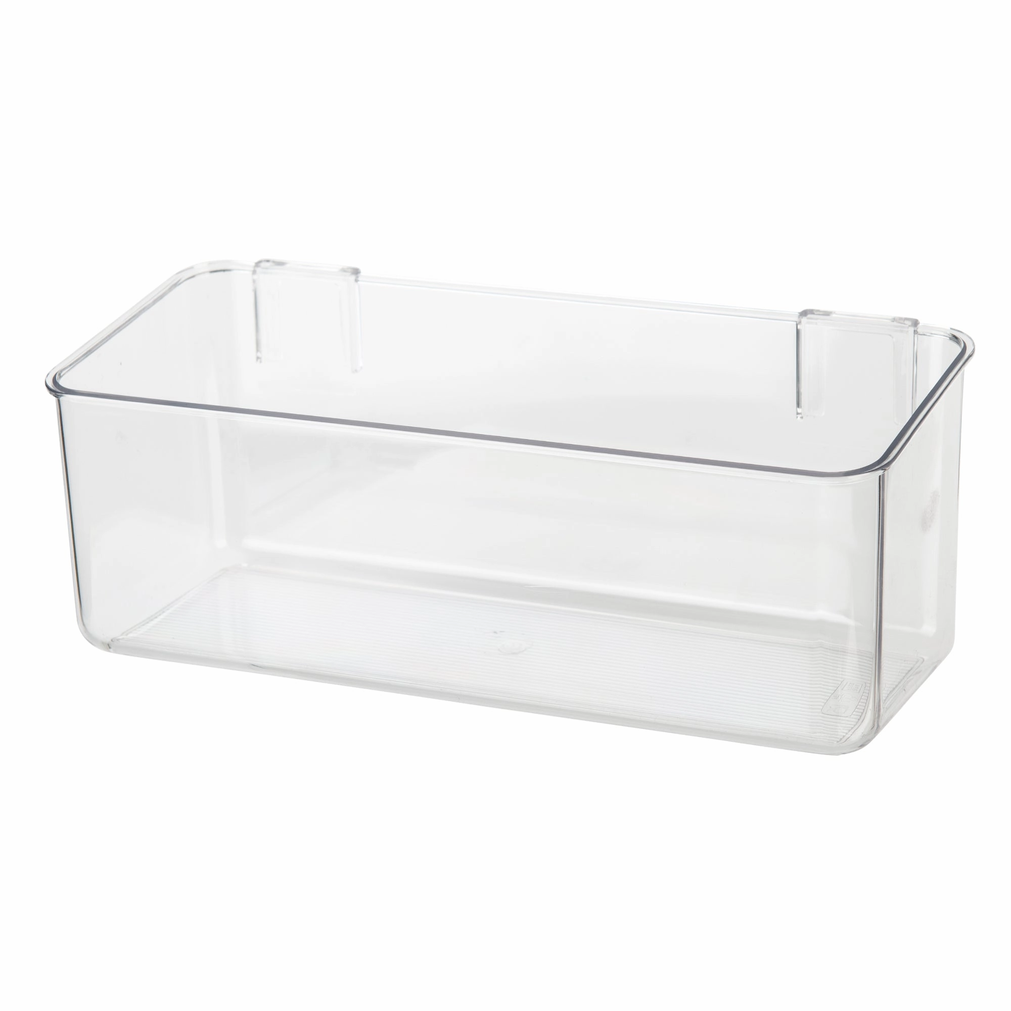 Clear Wall Mount Adhesive Storage Container - Wide