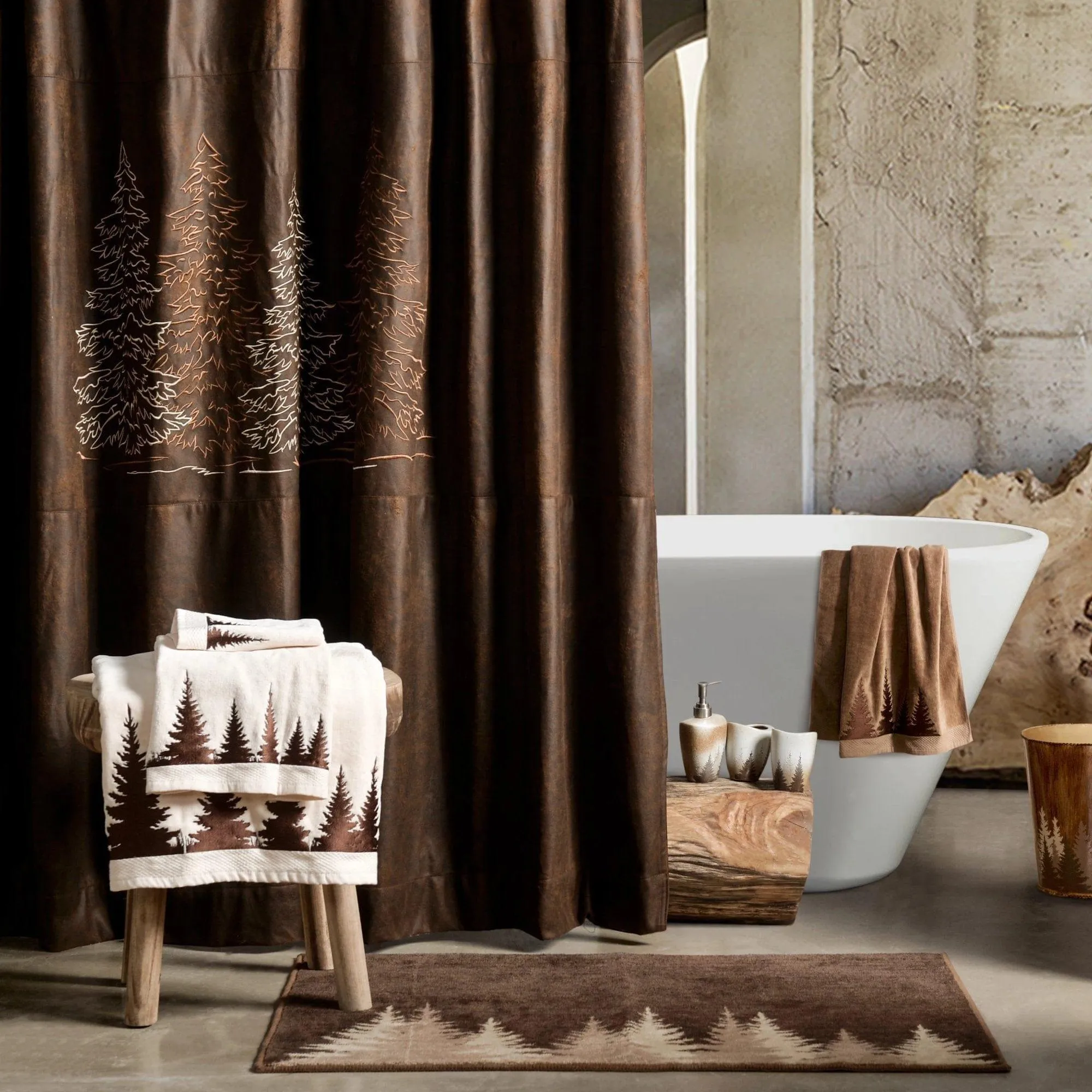 Clearwater Pines 3-PC Bath Towel Set, Mocha