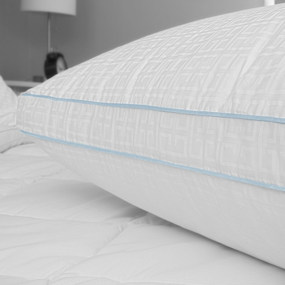 CLOSEOUT SensorPEDIC Signature Gusseted Fiberfill Bed Pillow with Luxury Cotton Cover - White