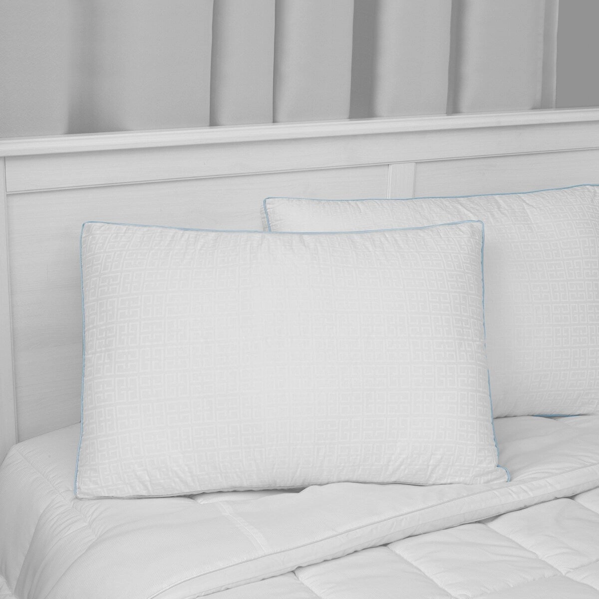 CLOSEOUT SensorPEDIC Signature Gusseted Fiberfill Bed Pillow with Luxury Cotton Cover - White pillows,bed pillow,sleeping cushion