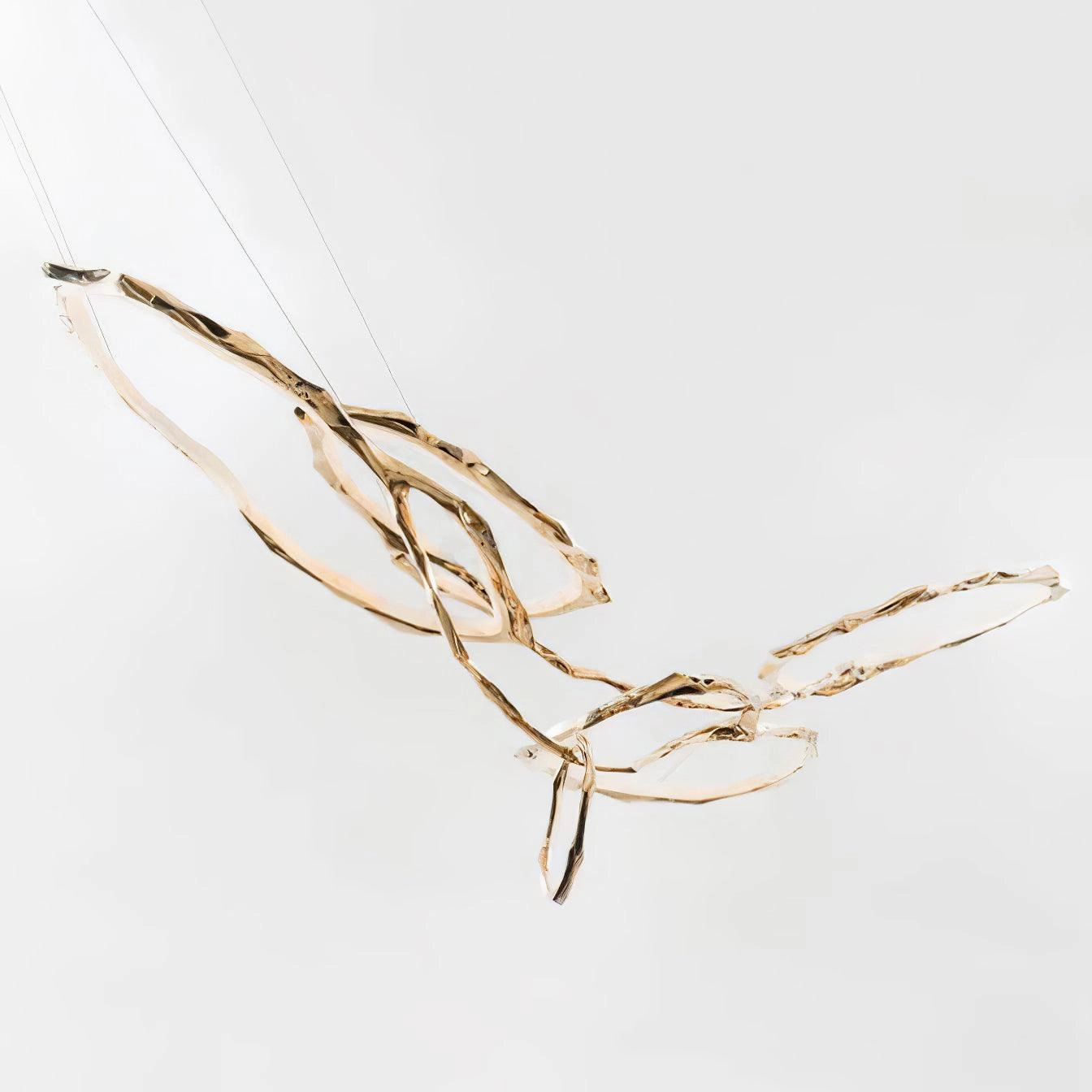 Cloud Rings Series Brass Chandelier