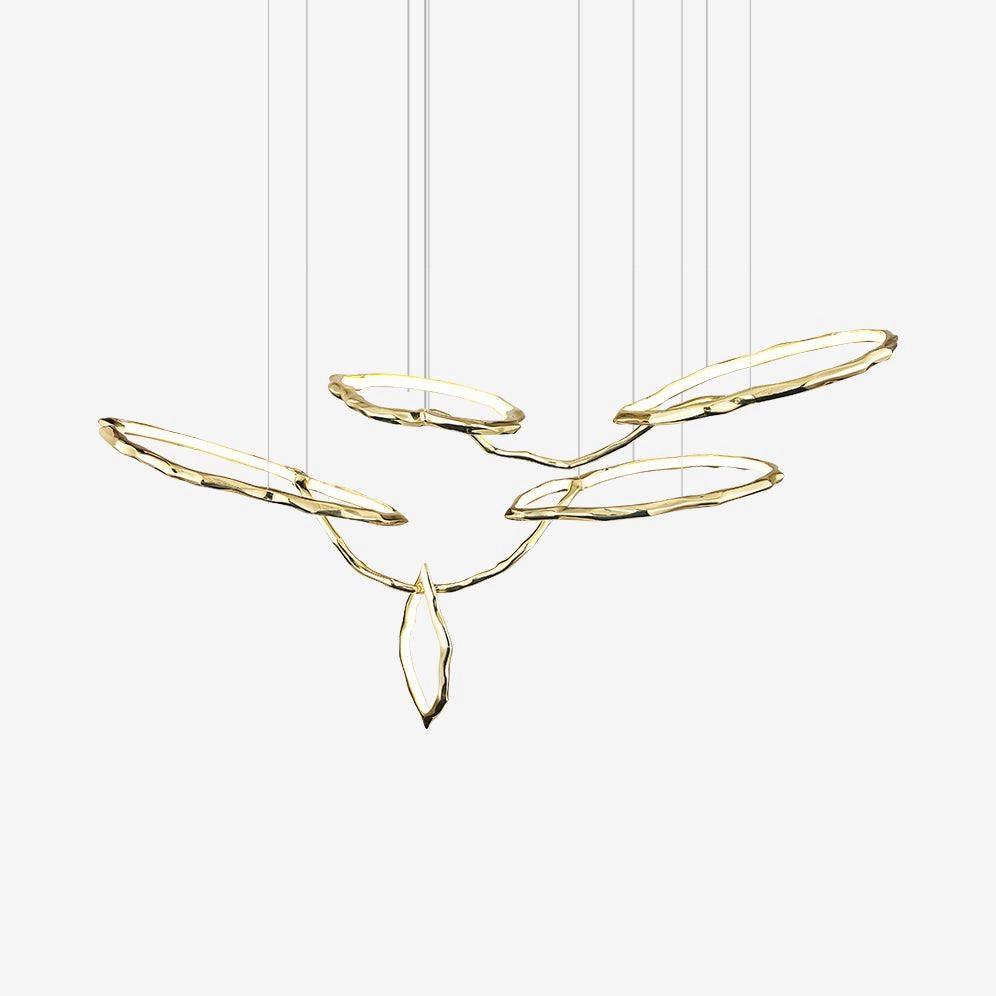 Cloud Rings Series Brass Chandelier chandelier,ceiling light,decorative lighting