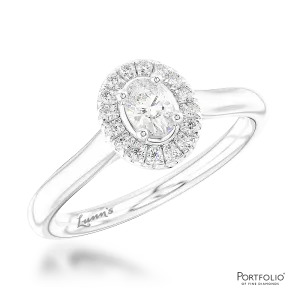 Cluster 0.20ct F SI Diamond Platinum Ring