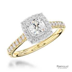 Cluster 0.20ct G VS Diamond Yellow Gold/Platinum Ring