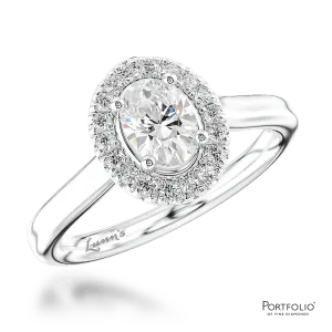 Cluster 0.40ct G VS2 Diamond Platinum Ring