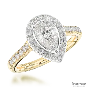 Cluster 0.70ct E VS2 Diamond Yellow Gold/Platinum Ring