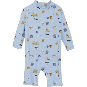 Color Kids Swimsuit AOP Cerulean