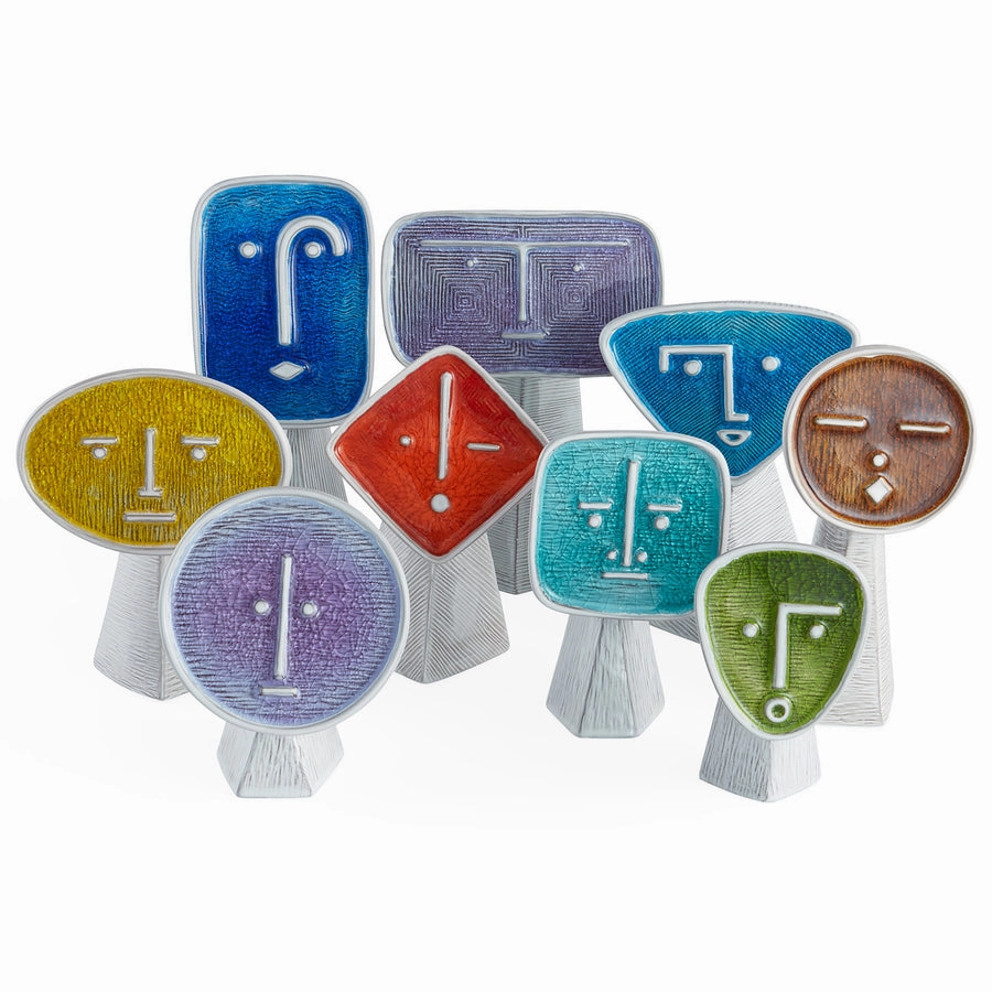 Colored Glass Face Vase | Jonathan Adler Les Amis Le Curieux