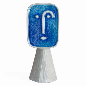 Colored Glass Face Vase | Jonathan Adler Les Amis Le Curieux Vase,Glass Vase