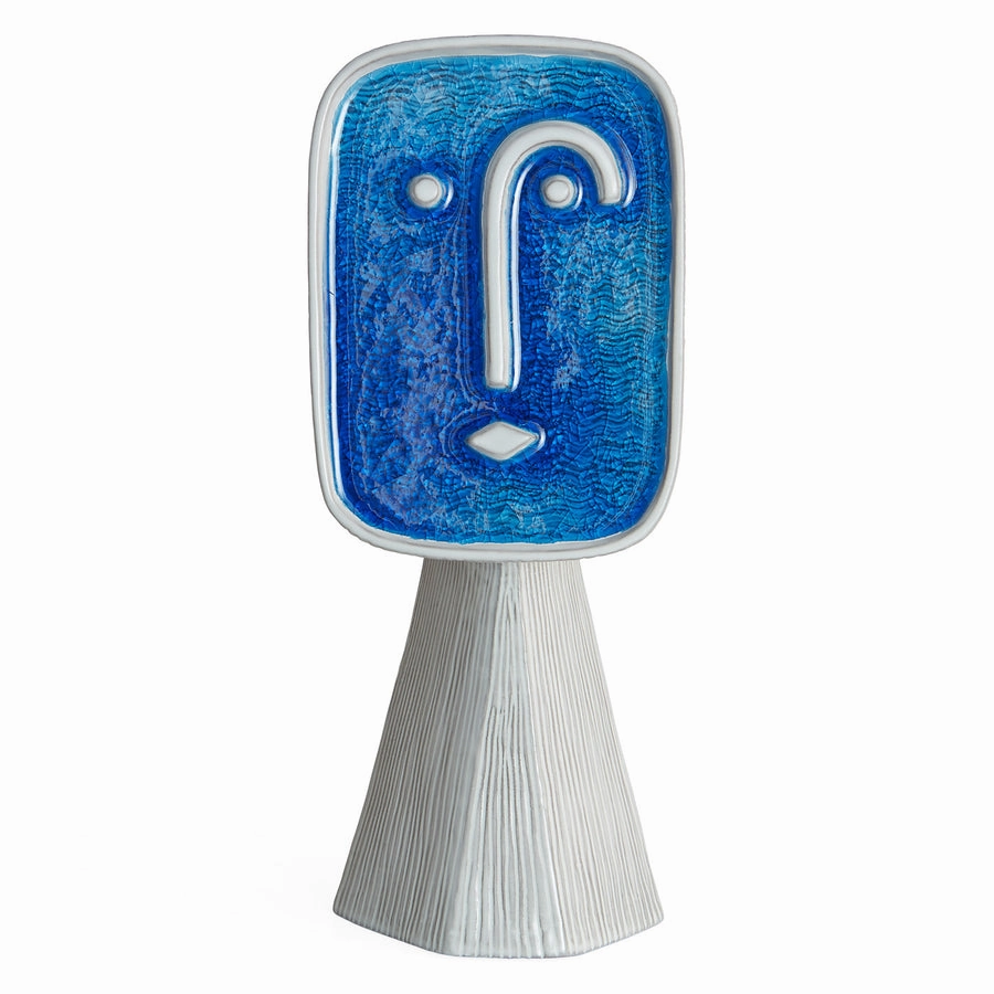 Colored Glass Face Vase | Jonathan Adler Les Amis Le Curieux Vase,Glass Vase