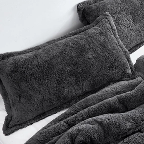 Coma Inducer Pillow Sham - The Original Plush - Charcoal pillowcases,cotton pillow covers,bed linen