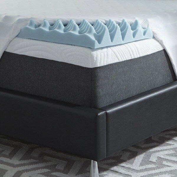 ComforPedic Loft from Beautyrest 3-inch Big Bump NRGel Topper with Kool Knit Cover