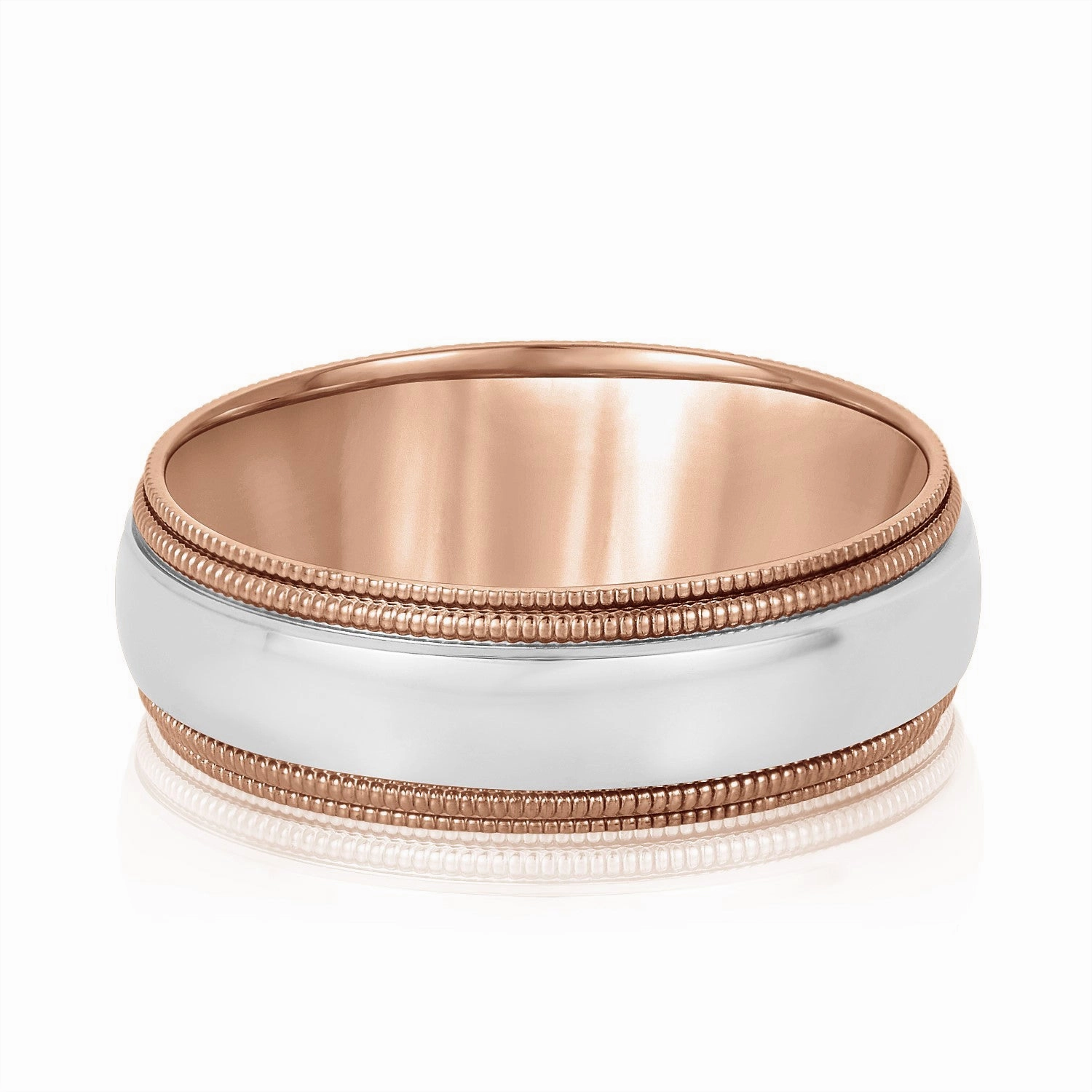 Comfort Fit Double Milgrain Men's Band