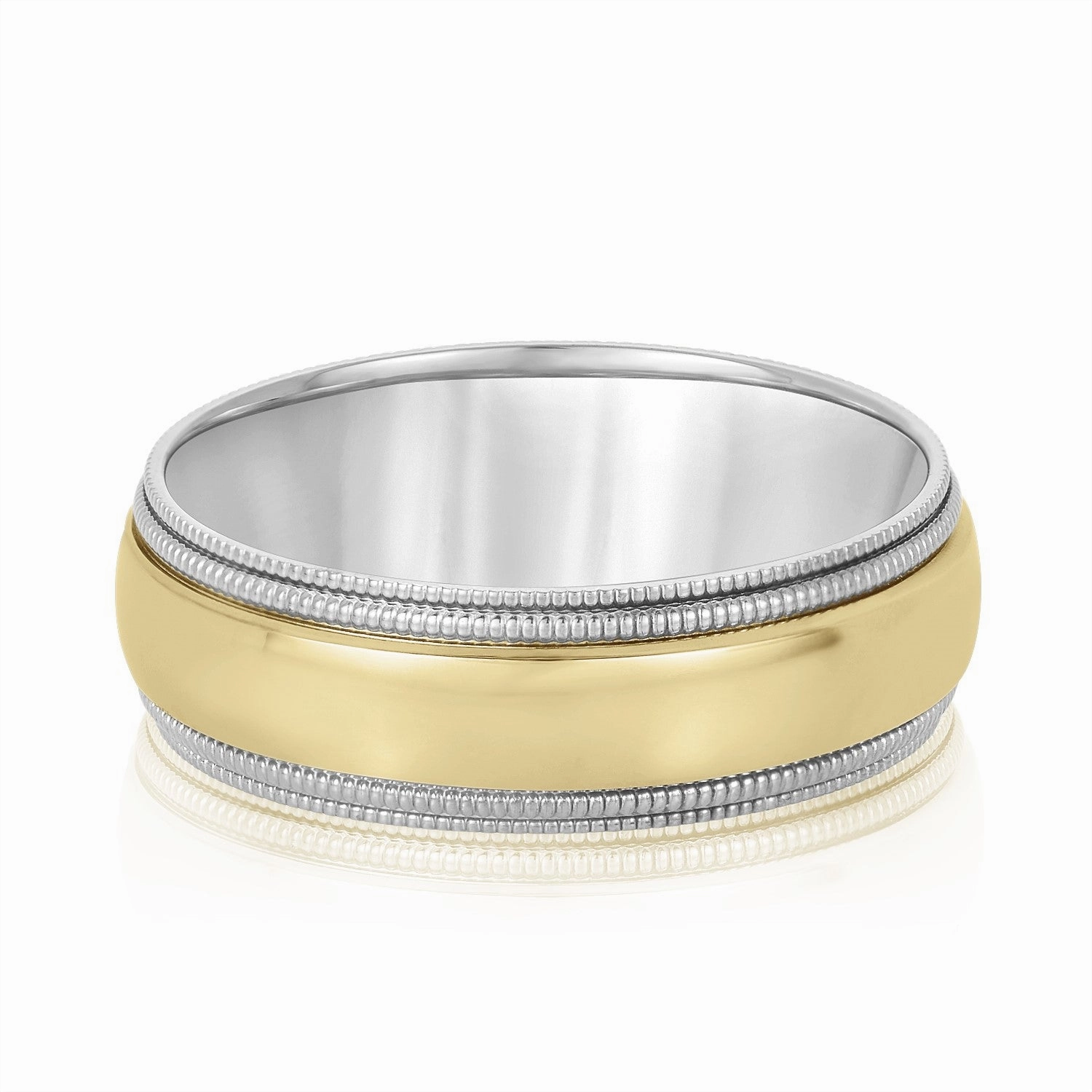 Comfort Fit Double Milgrain Men's Band