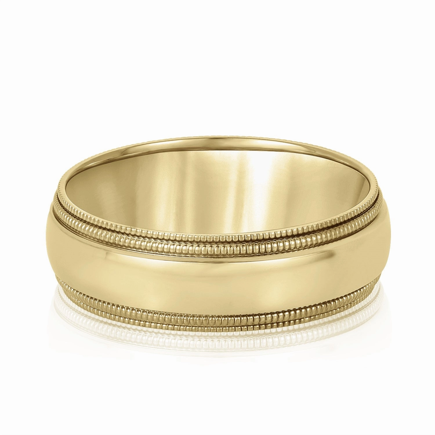 Comfort Fit Double Milgrain Men's Band