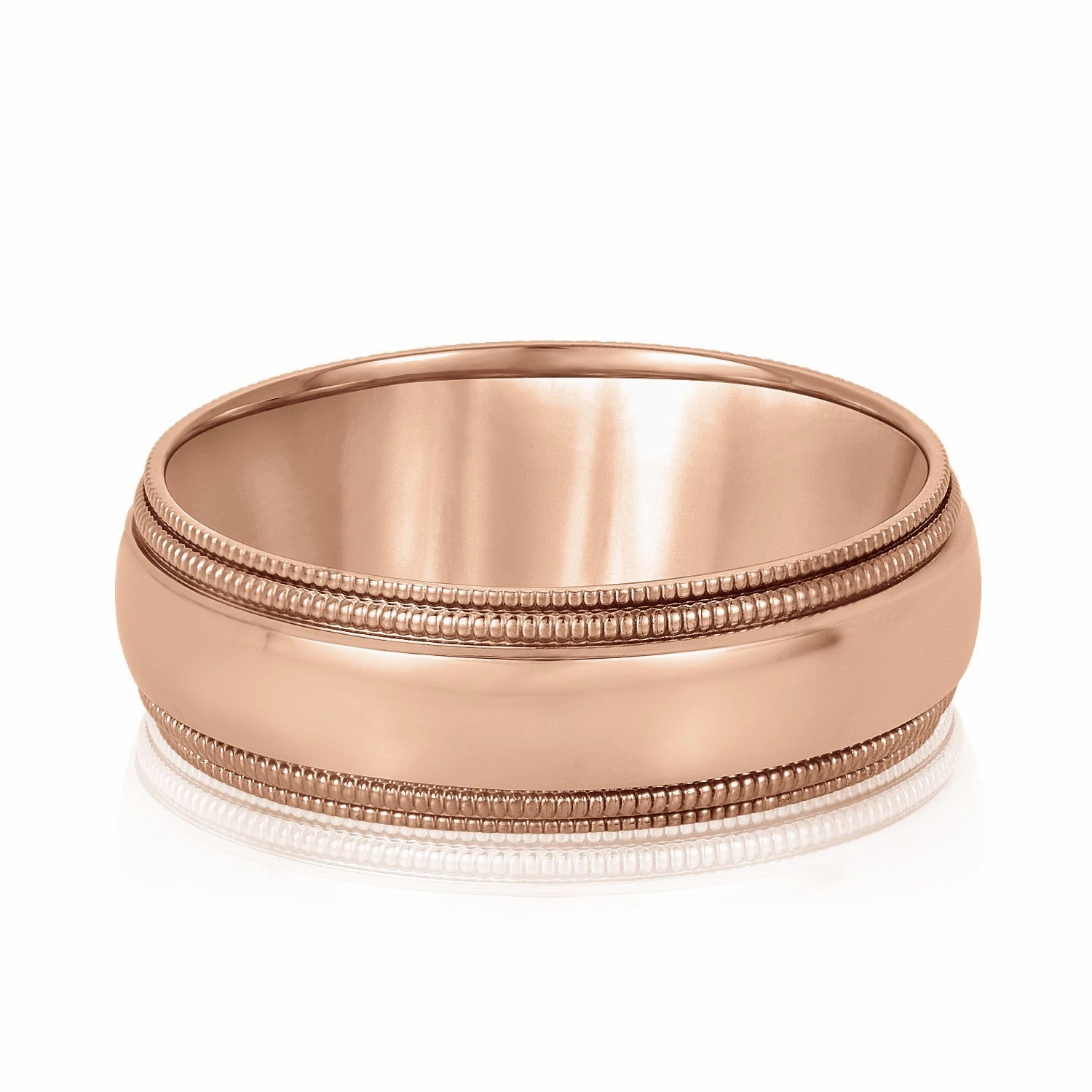 Comfort Fit Double Milgrain Men's Band